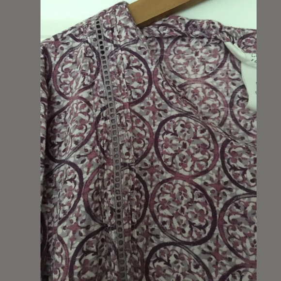 LOGG. H&M. Purple Printed Top. Size 12 - Picture 3 of 4